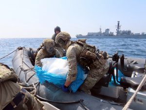 UK Navy seizes cargo of contraband weapons