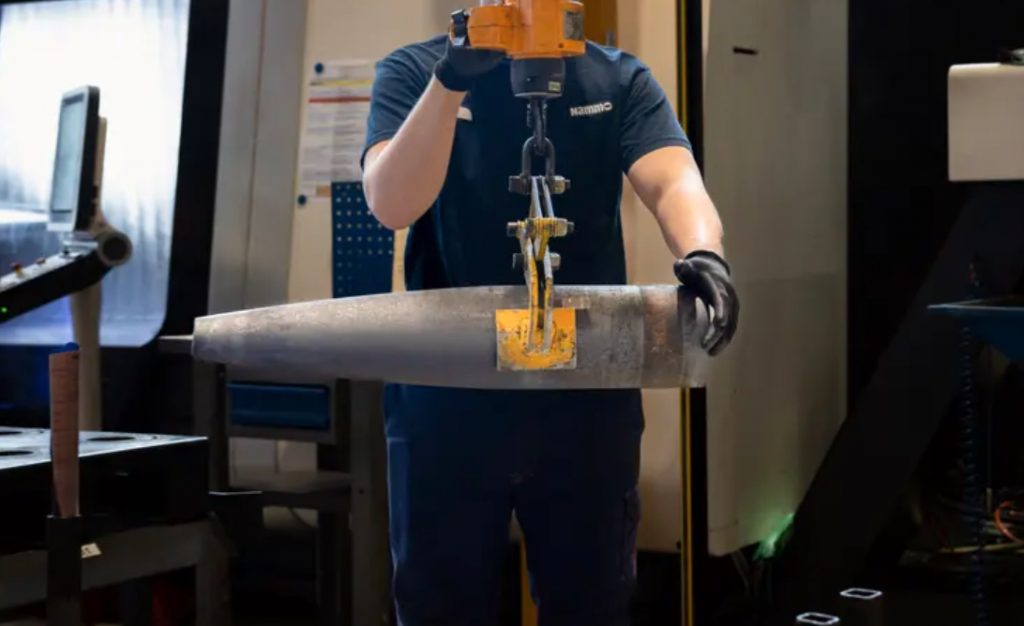 Виробництво снарядів на підприємстві Raufoss Nammo. Березень 2023. Норвегія. Фото: vg.no