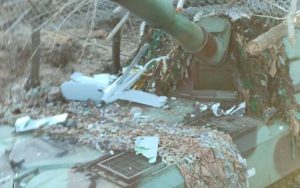 Mesh saved Gvozdika self-propelled guns from the Lancet kamikaze drone