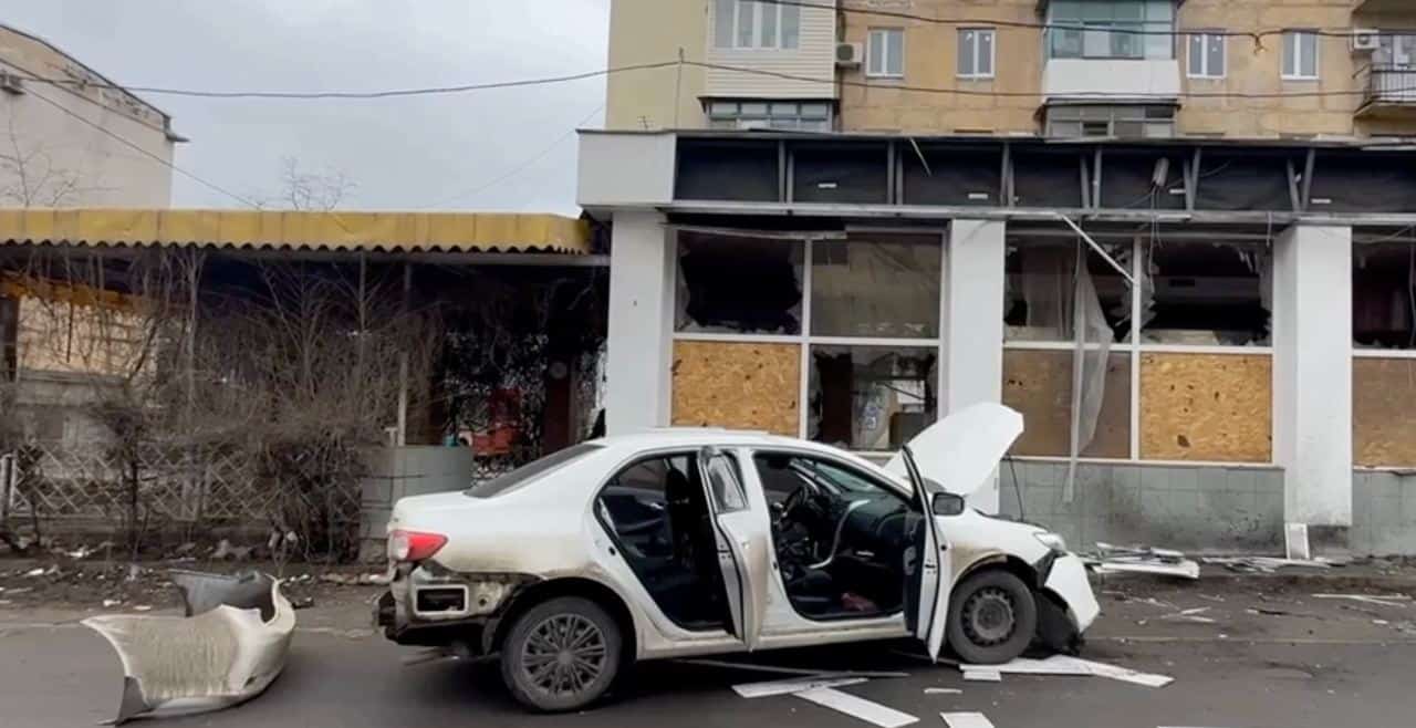 Car belonging to Moskvin, head of the occupiers’ city police department, blown up in Mariupol