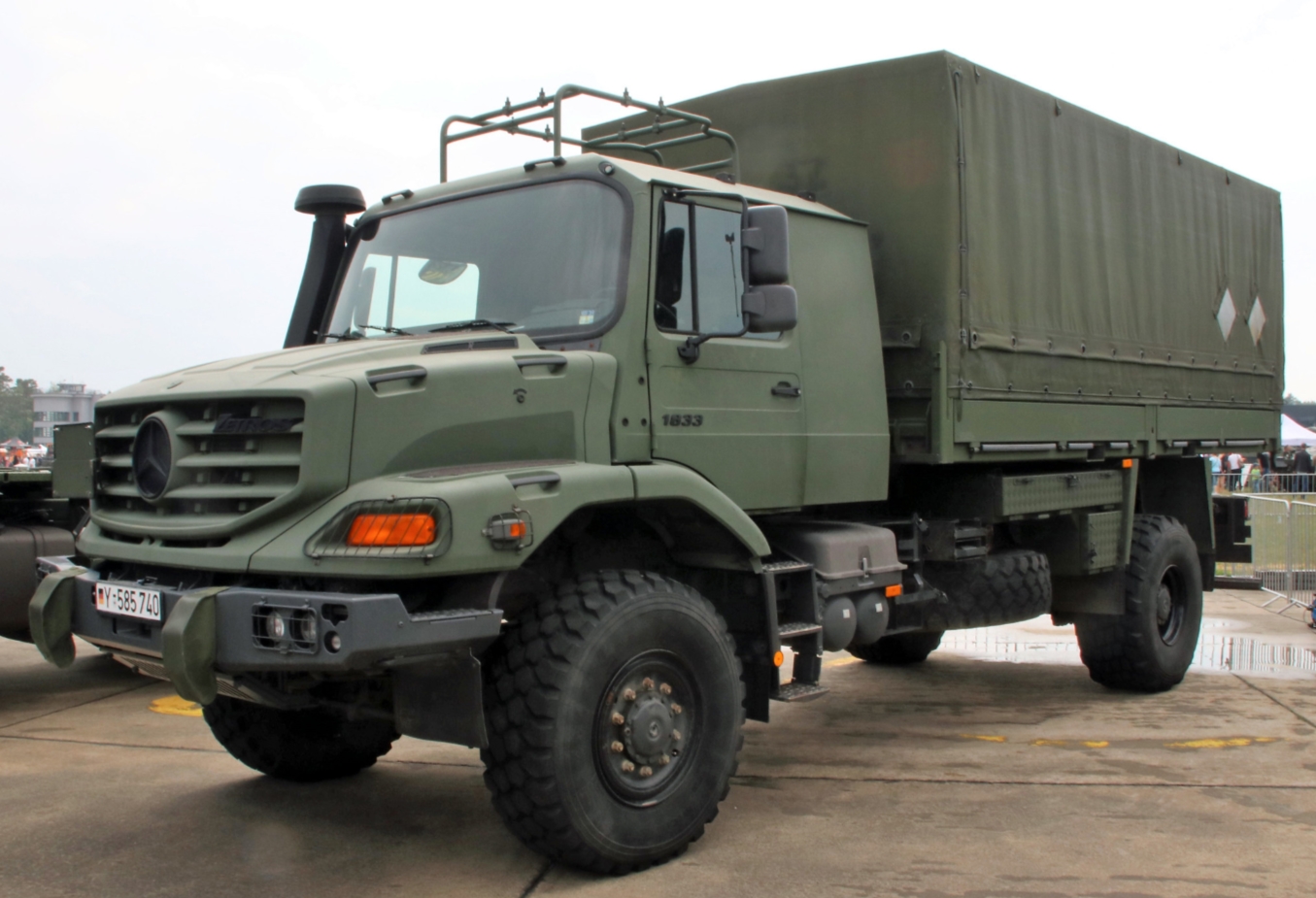 The Zetros 1833 truck of the German military. Photo from open sources