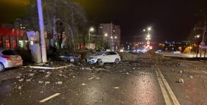 Russian Su-34 drops a bomb on Belgorod