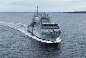 Saab hands over new SIGINT-ship HMS Artemis to Sweden