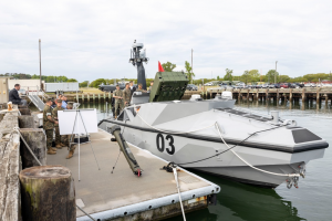 The U.S. Marine Corps demonstrated the LRUSV unmanned surface vessel for the first time