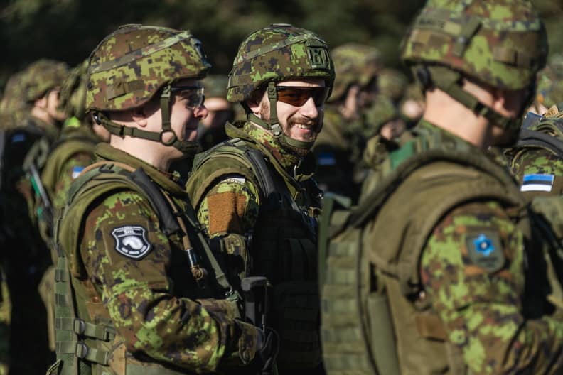 Estonia has almost doubled the size of its wartime Defense Forces