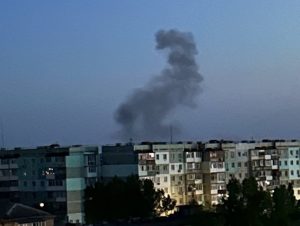 A series of explosions blasted out in Berdiansk