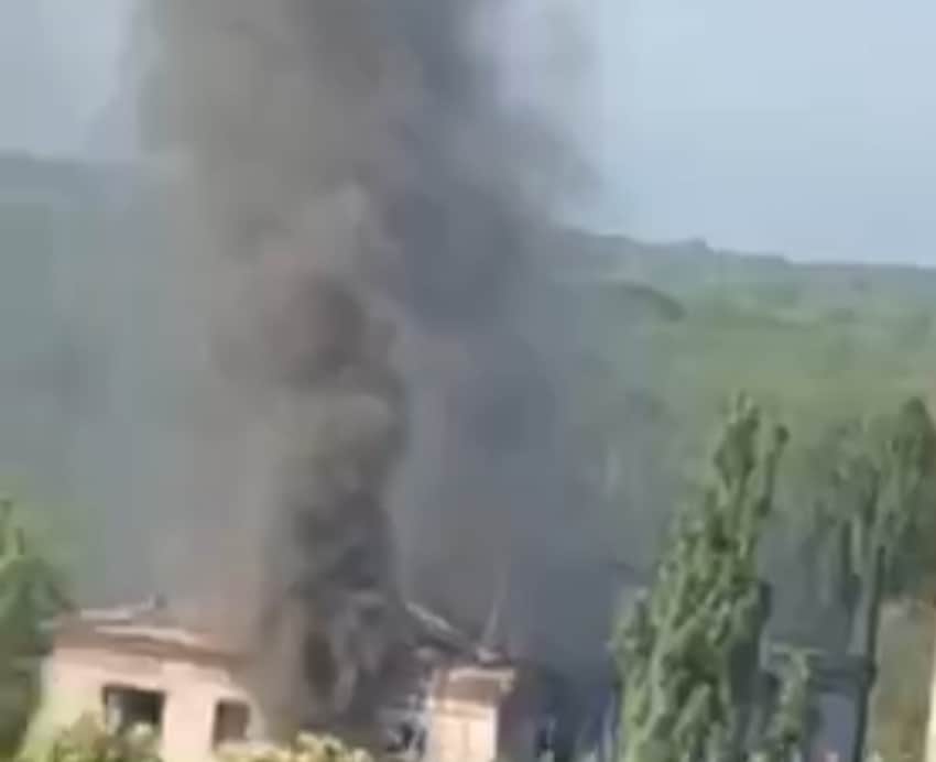 Explosión En La Ciudad Ocupada De Luhansk