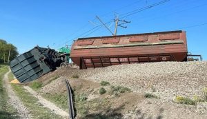 Explosion blasted out on the railway in occupied Crimea