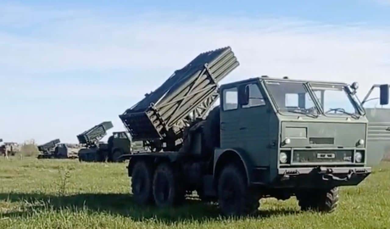 Ukrainian military started using Romanian APR-40 MRL