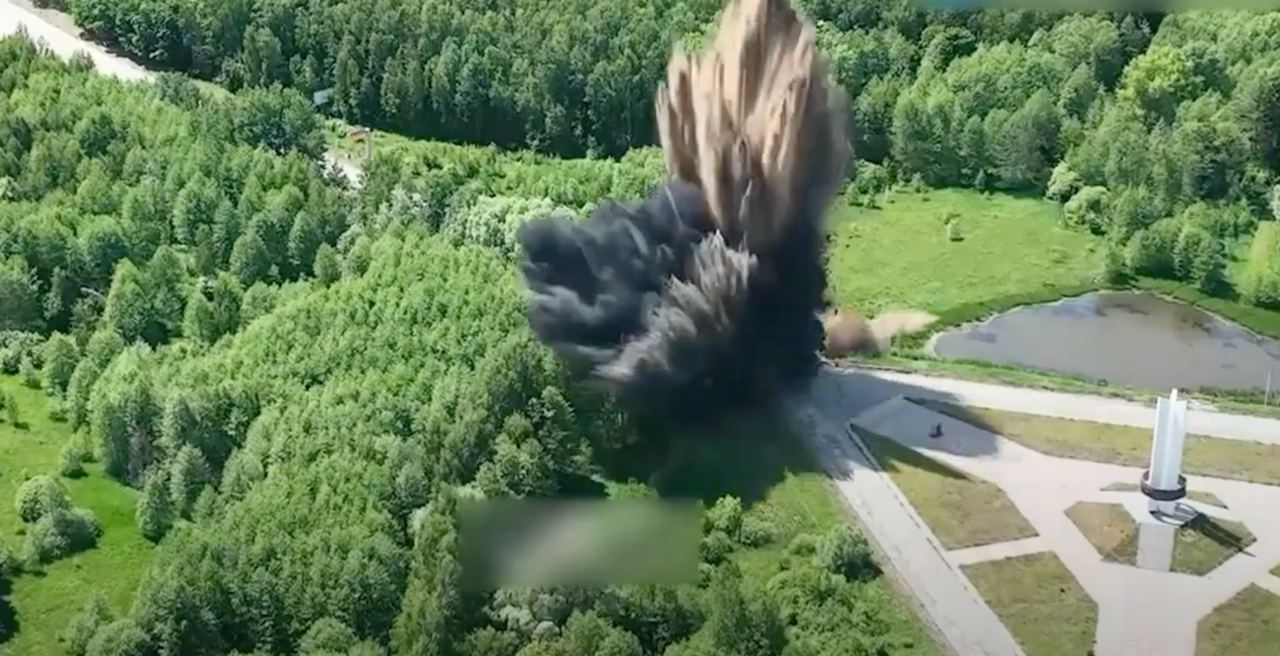 Rosjanie wysadzili w powietrze drogę, łączącą Czernihów z Briańskiem