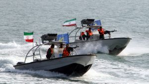 Iranian boats try to seize a foreign merchant vessel