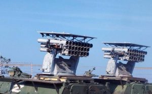 Russians install a naval MLRS on MT-LB