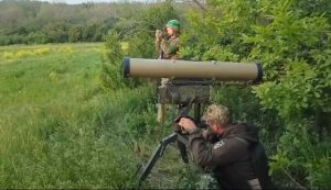 Armed Forces of Ukraine destroy the Russian surveillance system with the trophy Kornet ATGM