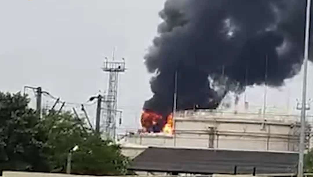 Fire breaks out at oil refinery in Krasnodar