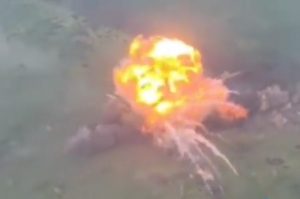 Russians fail to use a “kamikaze tank” filled with explosives