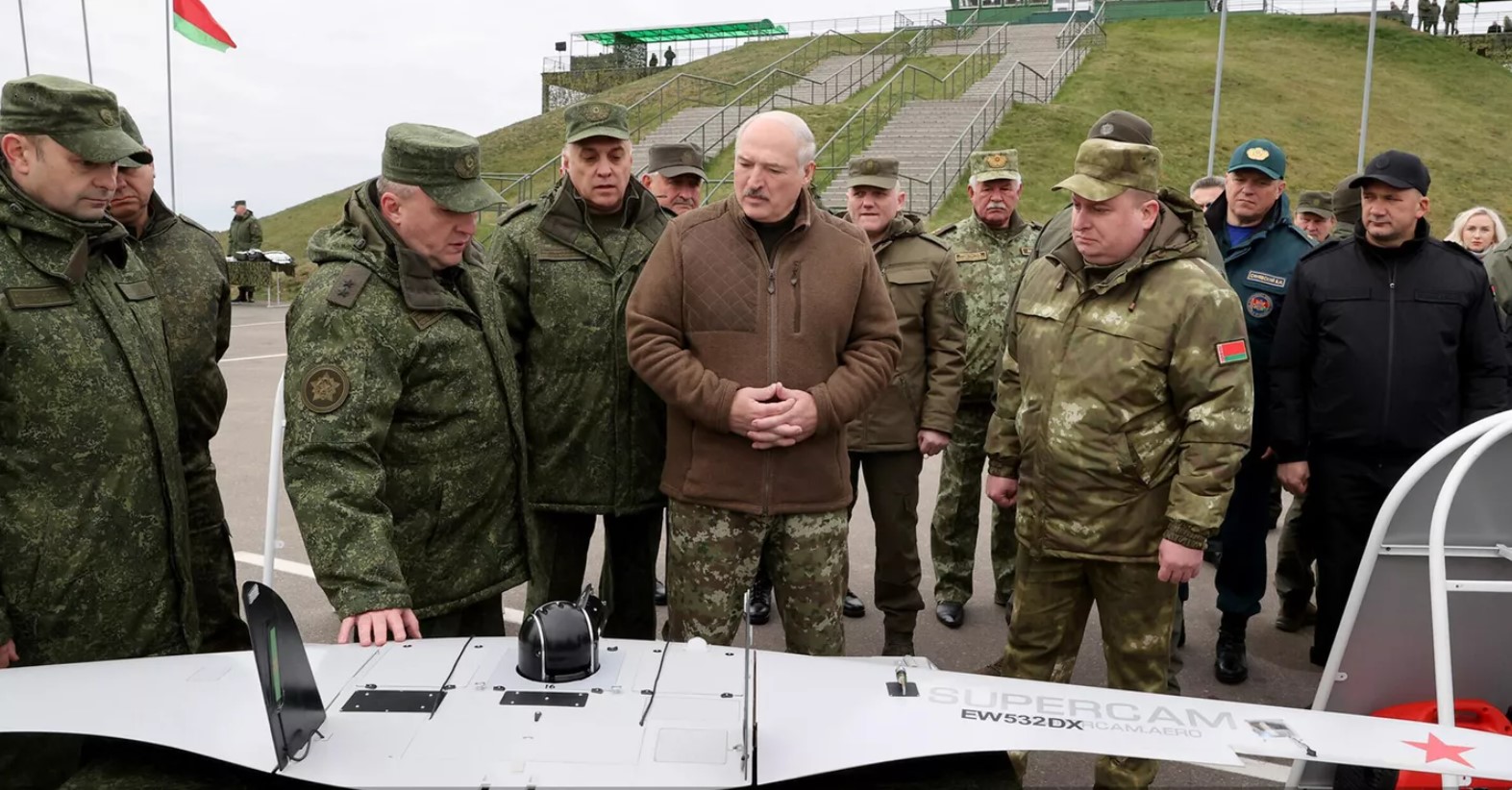 A Russian Supercam drone in service with the Belarusian military. Belarus. Photo credits: Ministry of Defence of Belarus