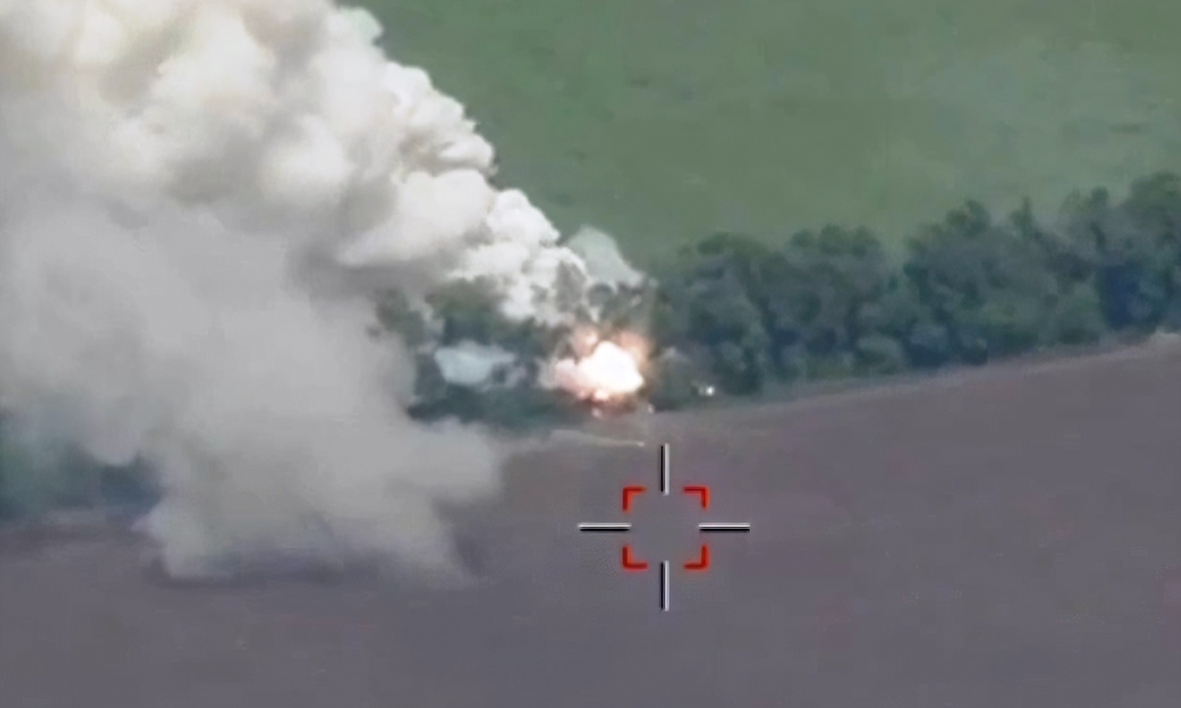 Ukrainian high-precision projectile hit Russian Buk SAM