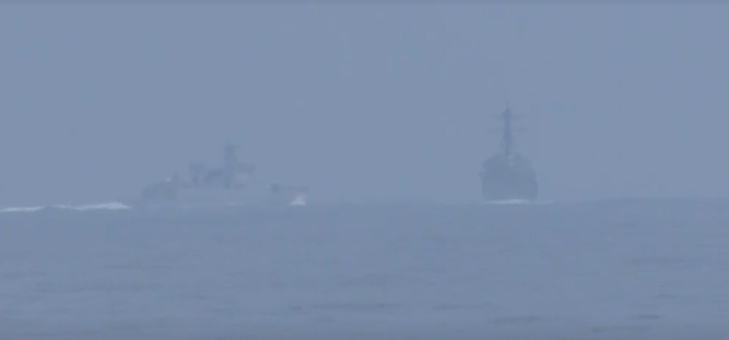 Chinese warship nearly collided with the U.S. destroyer