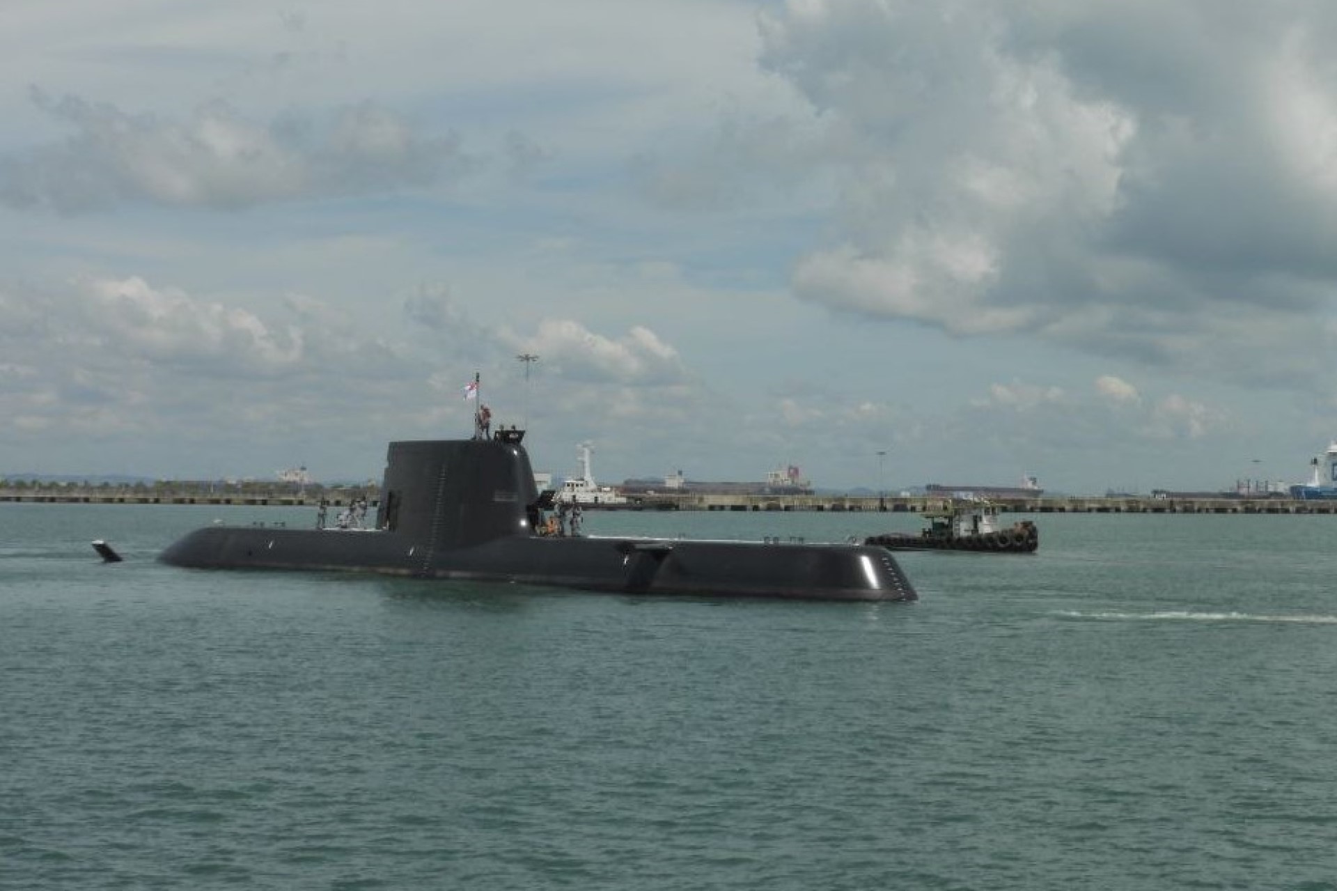 Singapore received the first of four new Type-218SG submarines