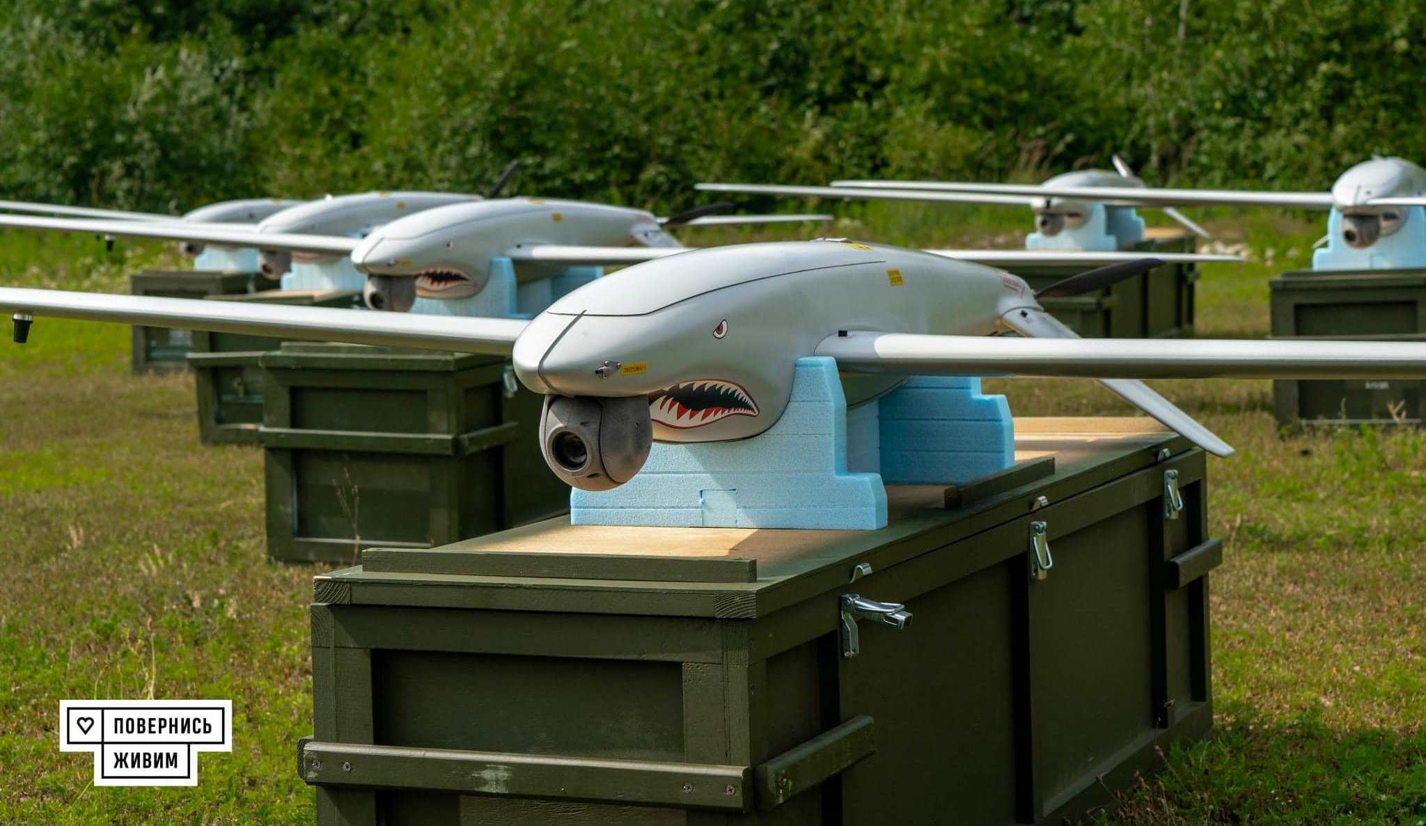 Donors purchased 25 SHARK UAVs to replace the downed ones