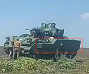 Ukrainian Bradley IFVs received BRAT reactive armor