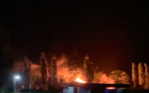 Russian oil depot caught fire in occupied Shakhtarsk