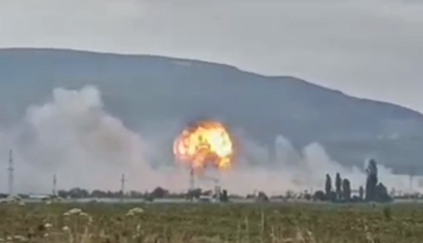 An ammunition depot exploded in Crimea