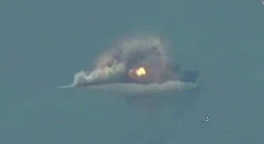 Russia sinks a captured Ukrainian corvette