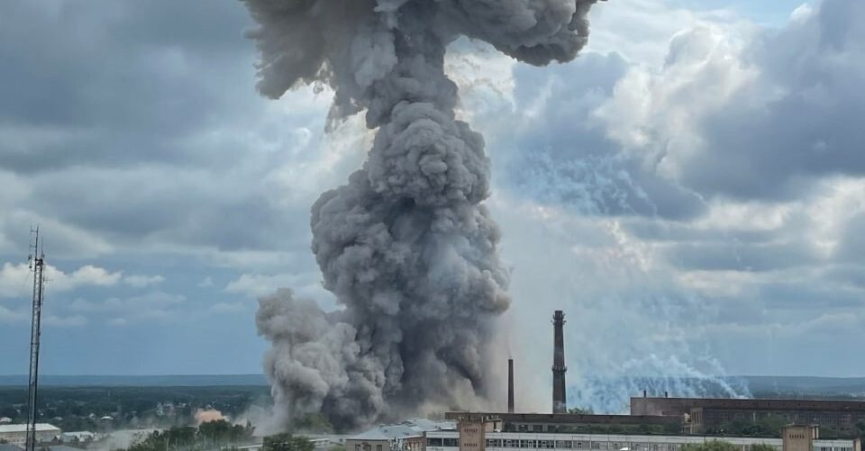 Potężna eksplozja niedaleko Moskwy: wybuch nastąpił w zakładach produkujących sprzęt wojskowy