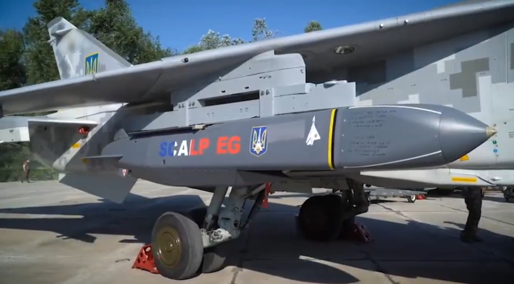 Ukrainian Air Force showcases SCALP EG missile on Su-24М