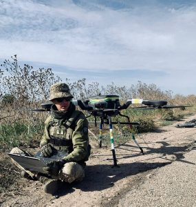 Ukrainian sappers scan the fields for mines with UAVs