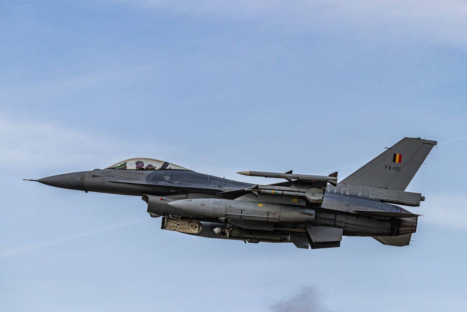 Belgian multirole F-16 fighter jet. Photo credits: Belgian Air Force