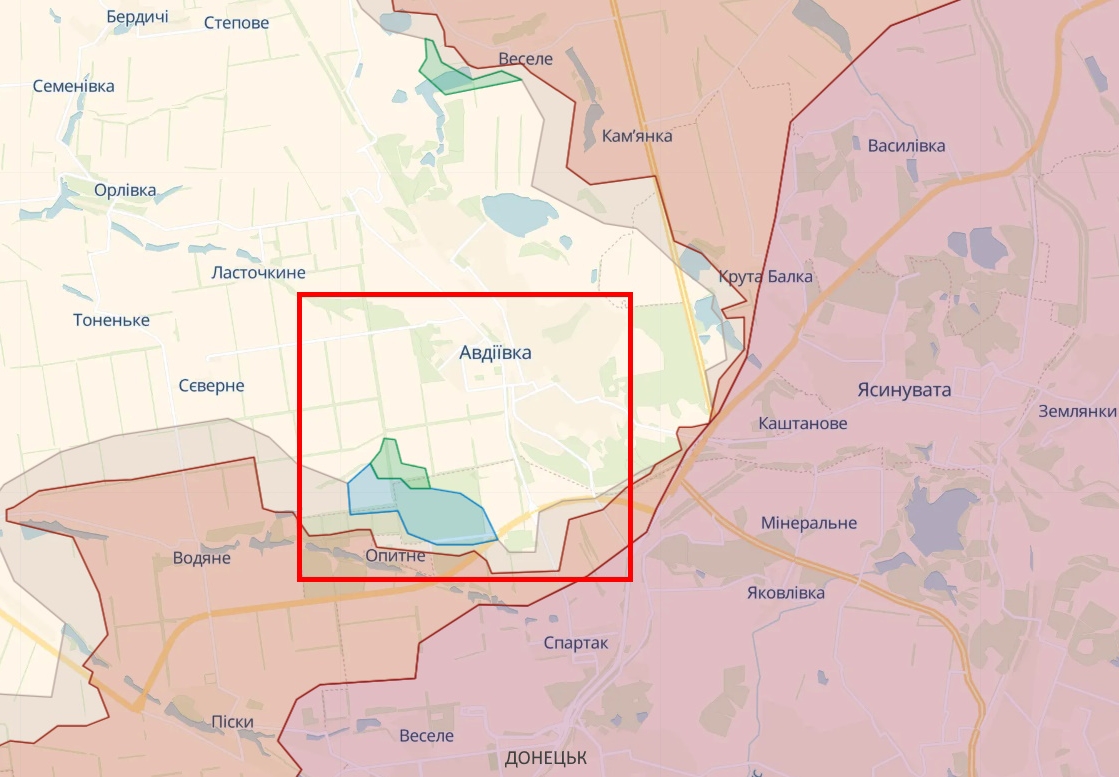 Ukrainian Defense Forces enter Opytne