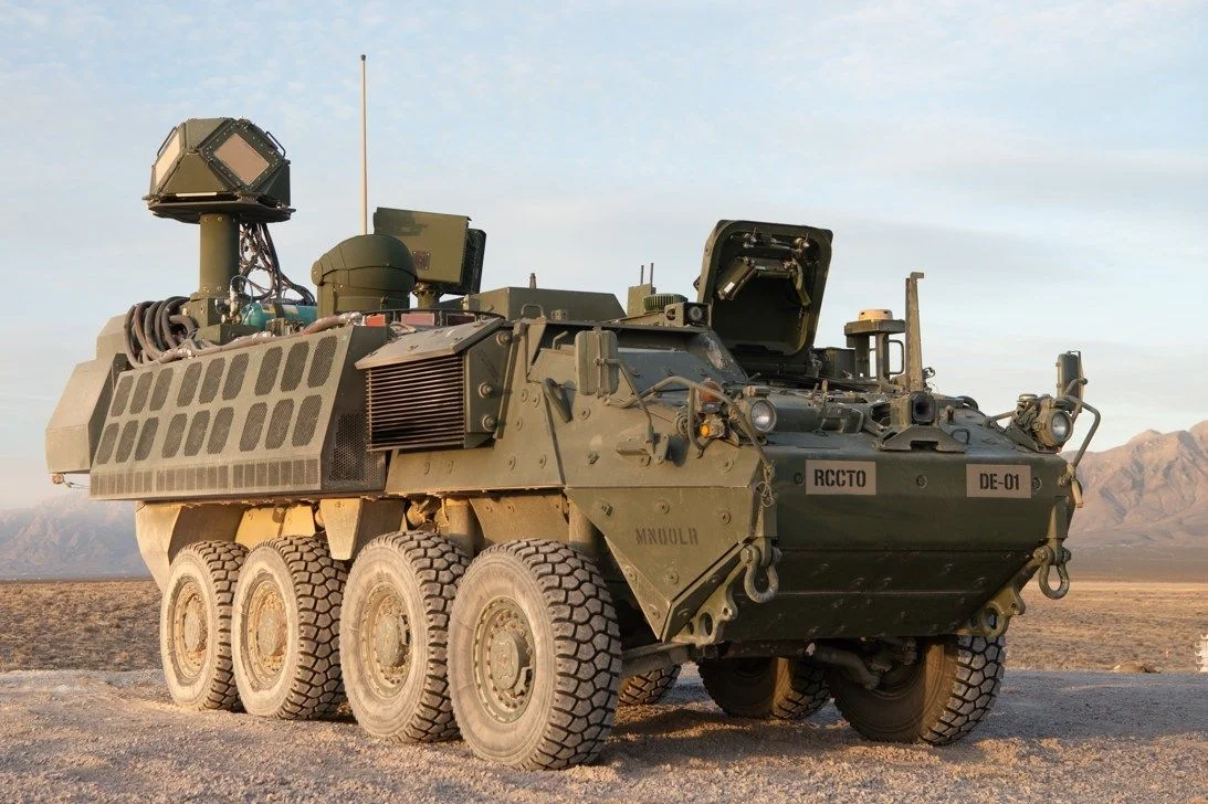 The US Army received the first four DE M-SHORAD prototype systems