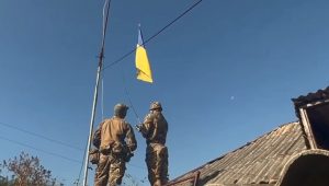 Ukrainian flag raised over two villages of ‘gray zone’ in the Kharkiv region