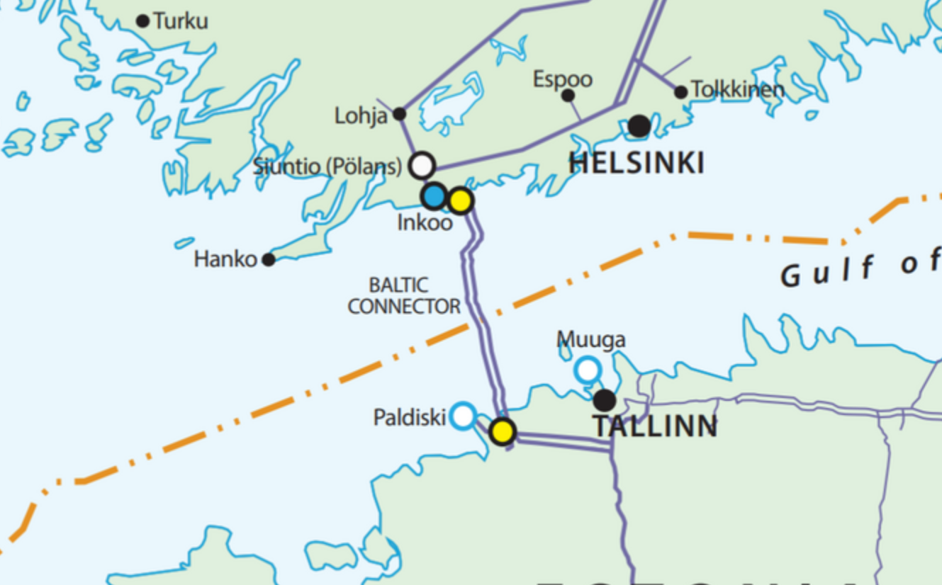 Communication cable between Sweden and Estonia