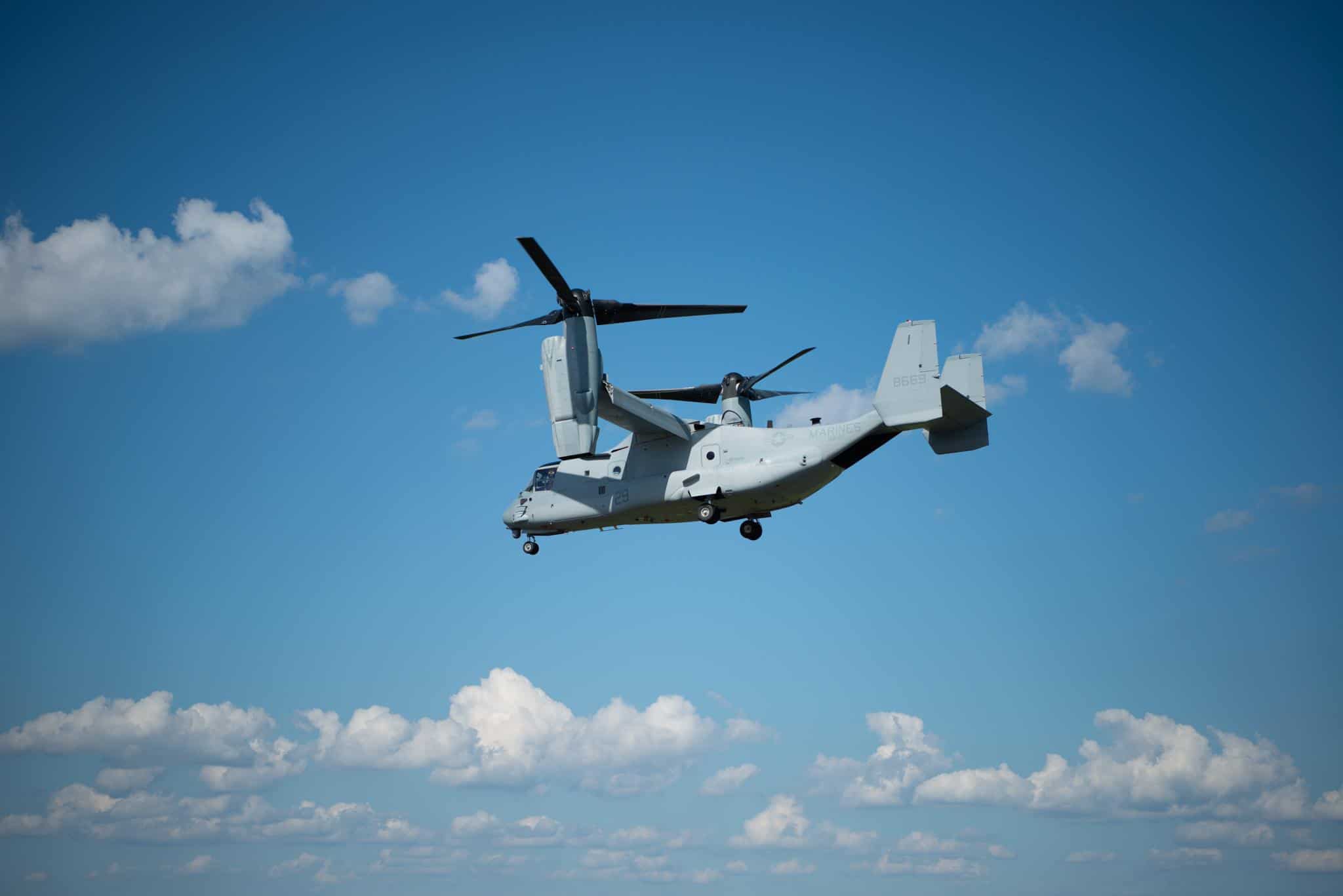 An American V-22 Osprey aircraft crashed in Japan