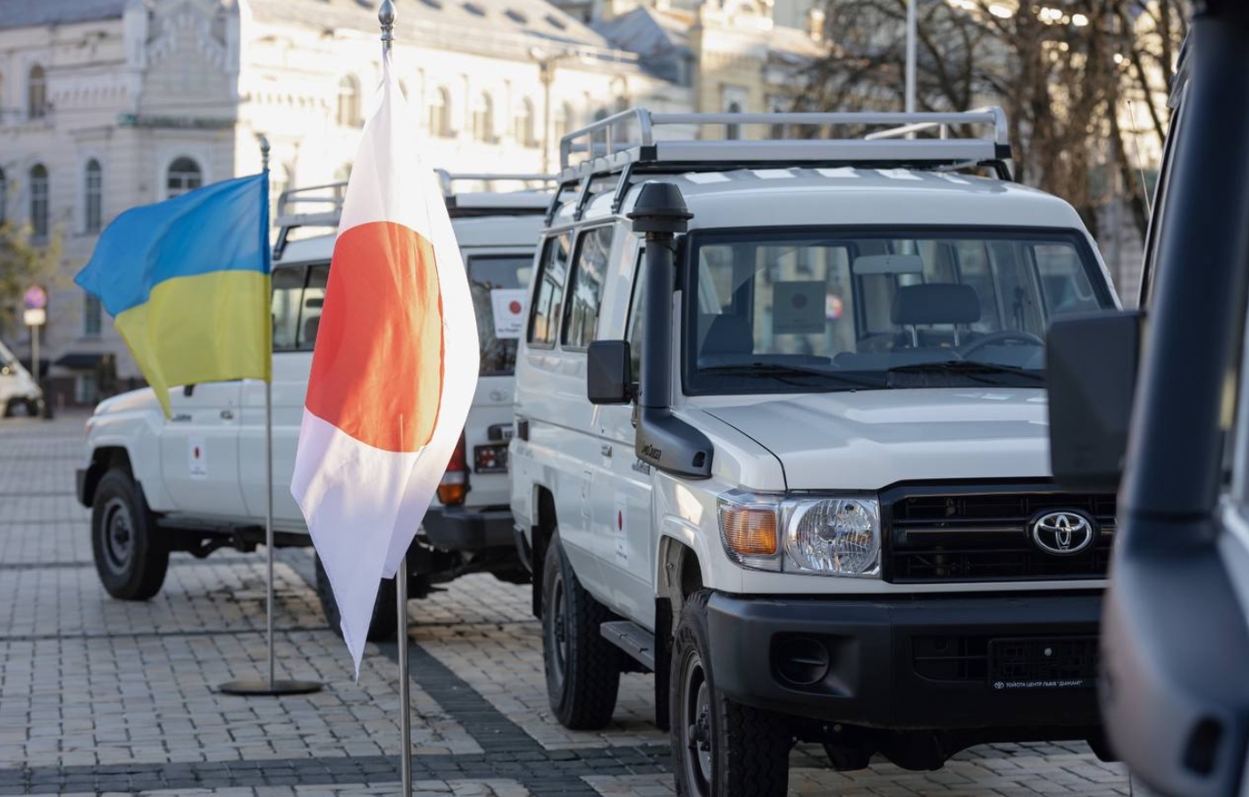 Japan transferred 40 vehicles and 50 mine detectors to the State Emergency Service