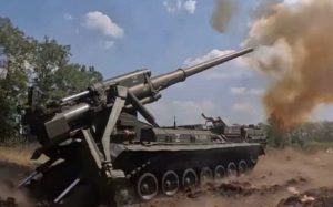 Ukrainian Forces Employ HIMARS to Eliminate Russian Pion ACS