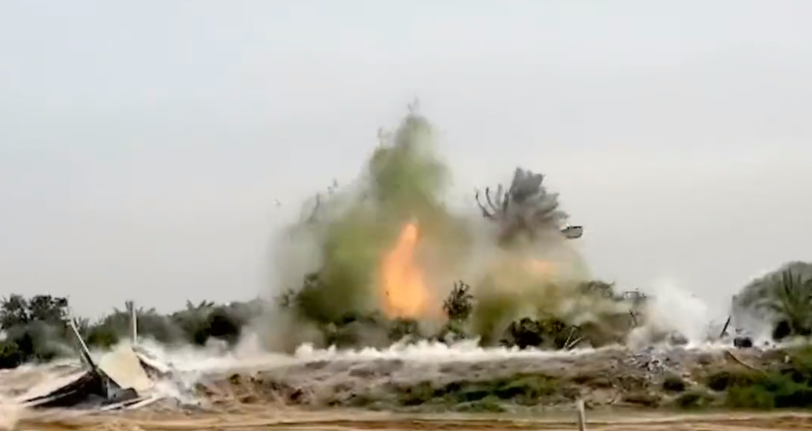 Israel uses thermobaric munitions for demining