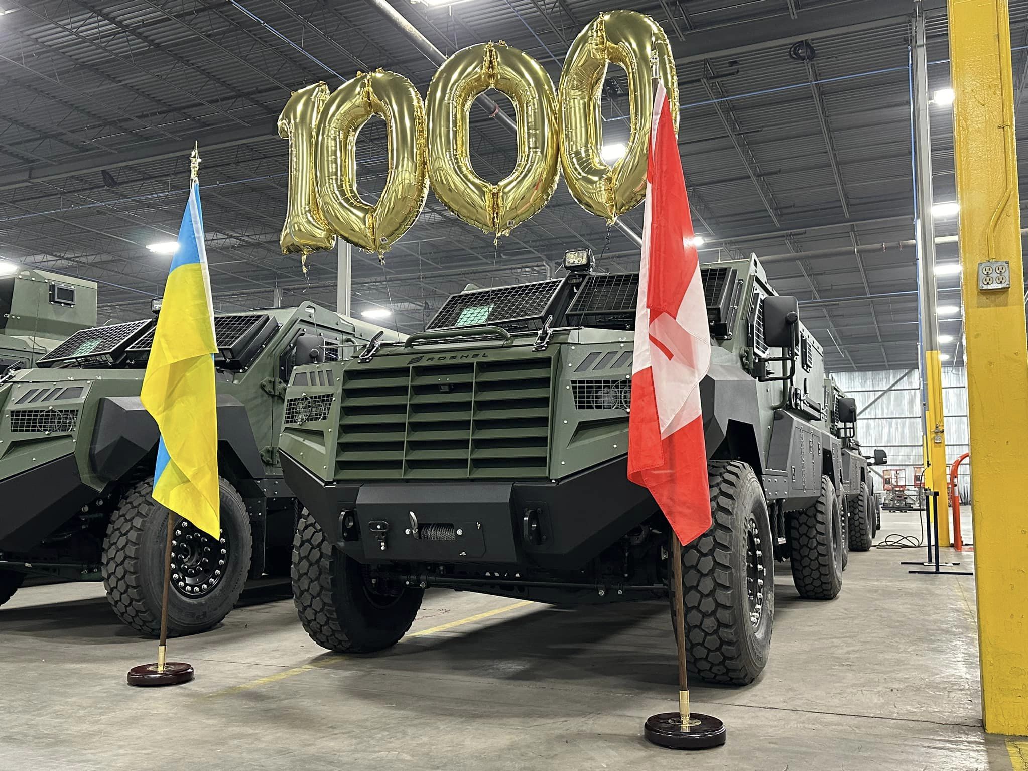 Canadian Firm Roshel Marks Milestone with 1000th Armored Vehicle Handover to Ukraine