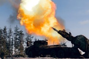 The military showcased the combat operation of the Archer self-propelled gun