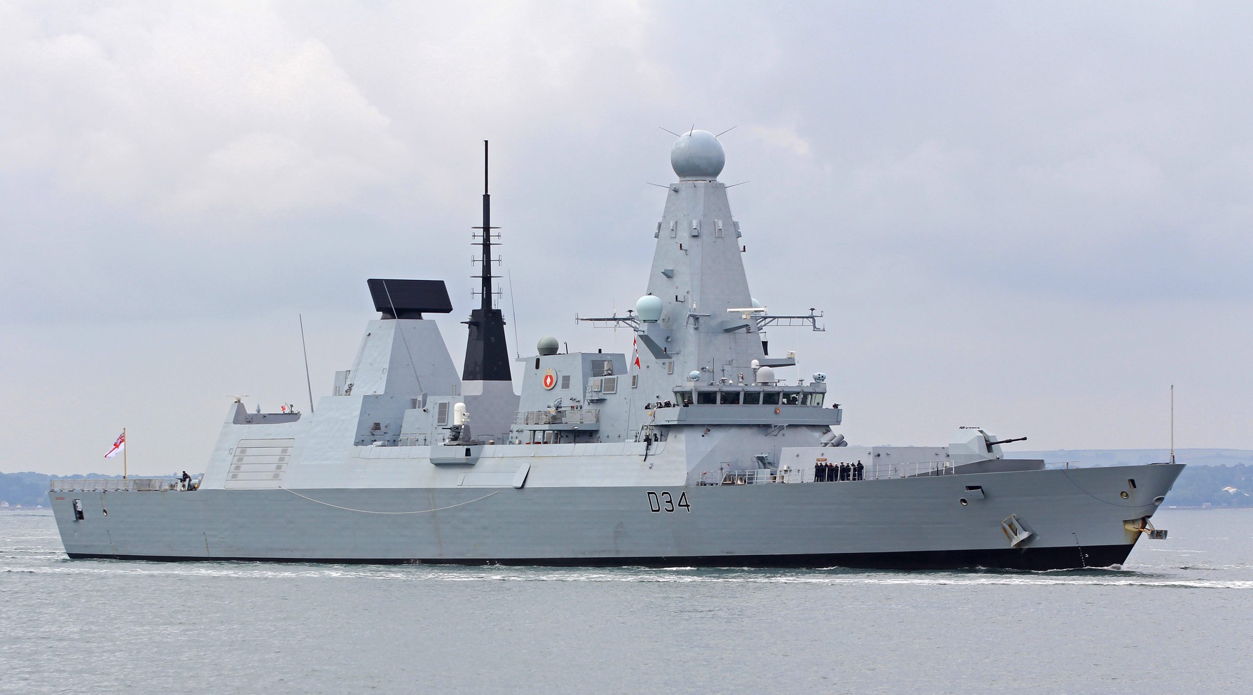 British destroyer HMS Diamond has shot down a drone in the Red Sea