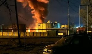 Drones Attacked Oil Depot in Luhansk