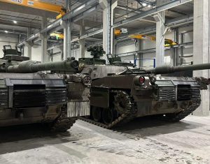 Abrams tanks are being repaired in Lithuania