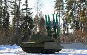 Russian Military Trains with Buk-M2 Mock-ups