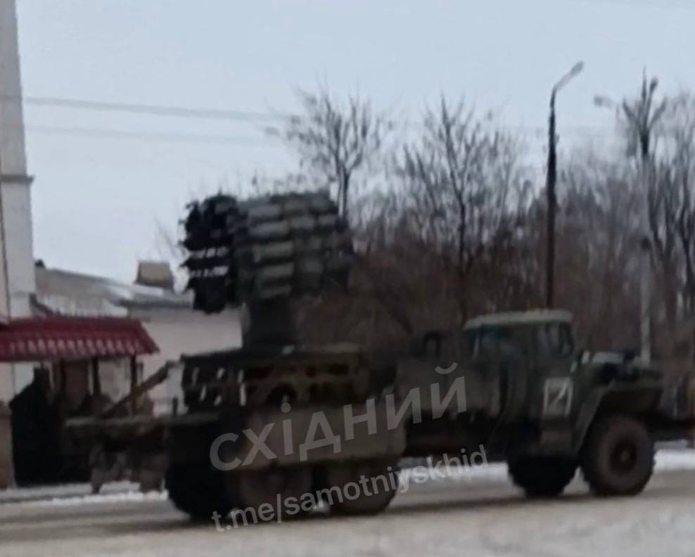 Russians Adapt RBU-6000 Anti-Submarine Rocket Launcher for Ural Truck Chassis