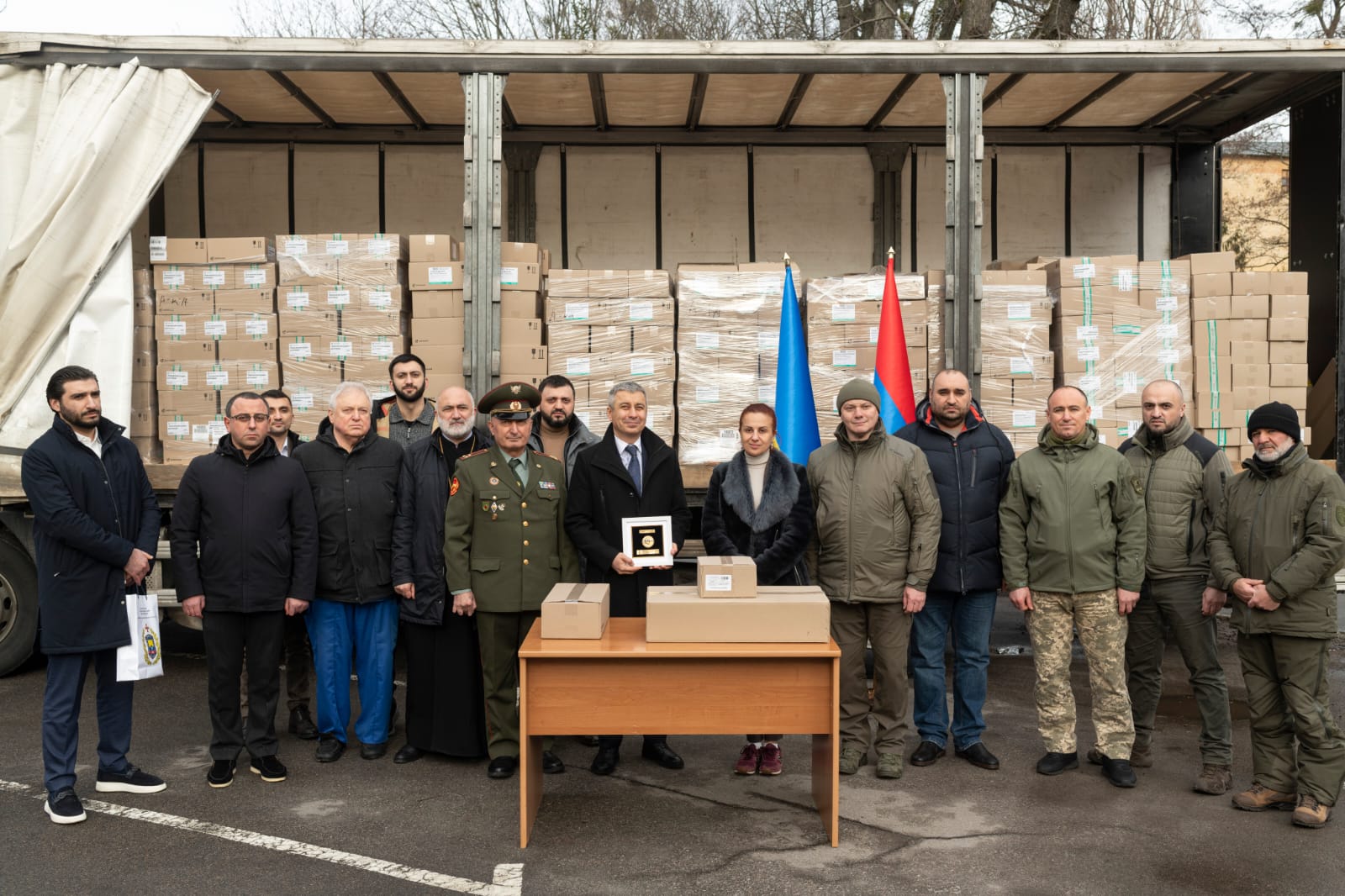 Armenia donated 10 tons of medicines to Ukraine for a military hospital