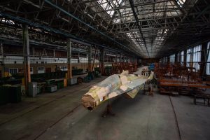 The MiG factory was on fire in Moscow