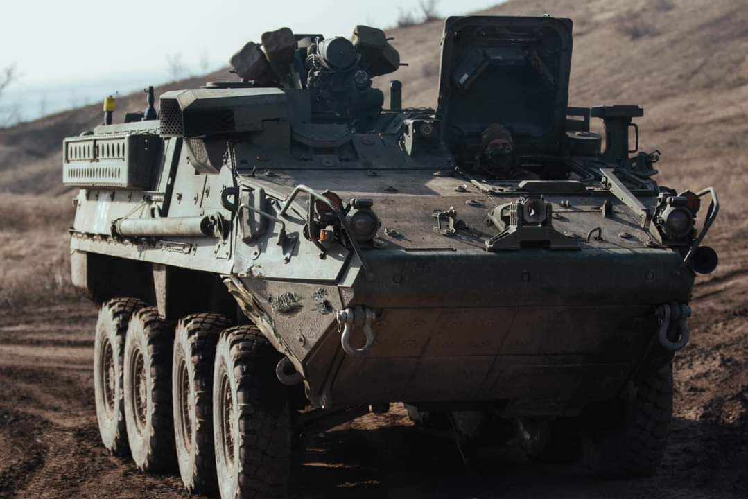 Stryker APC in service with the 80th Air Assault Brigade of the Armed Forces of Ukraine. February 2024.